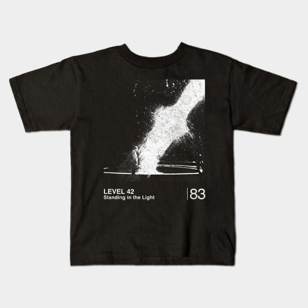 Level 42 - Standing In The Light  / Minimalist Graphic Artwork Design Kids T-Shirt by saudade